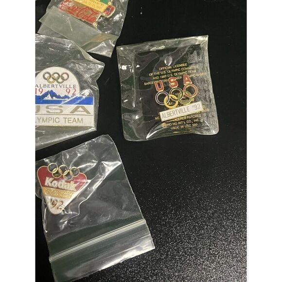 BADGE COLLECTION vintage metal enamel pin Olympic Late 1990s USA - Picture 8 of 12